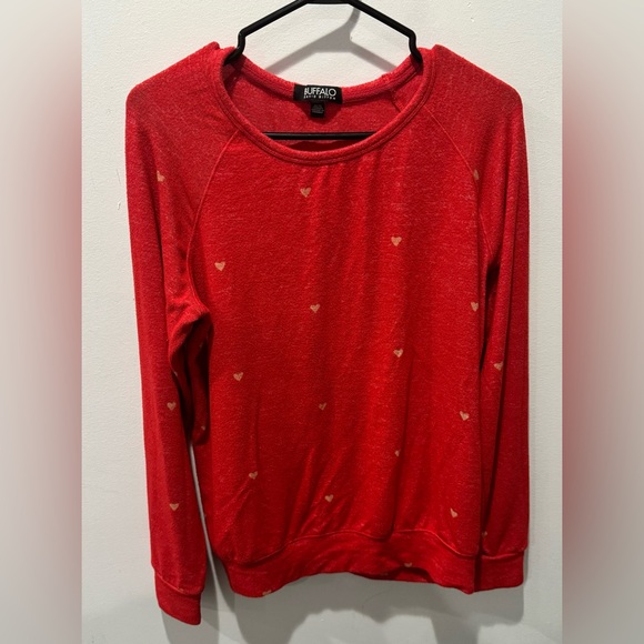 Buffalo David Bitton Sweaters - 2/$20 Buffalo David Bitton Red Sweater with Heart Accents / Valentine’s Day